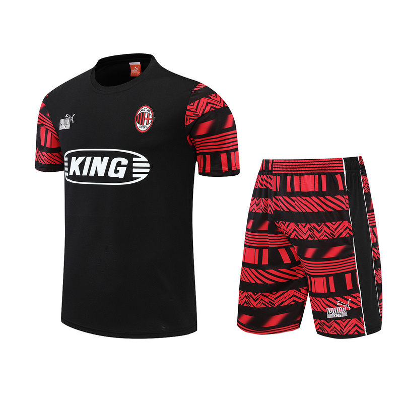 AAA Quality AC Milan 22/23 Black/Red/White Training Kit Jerseys
